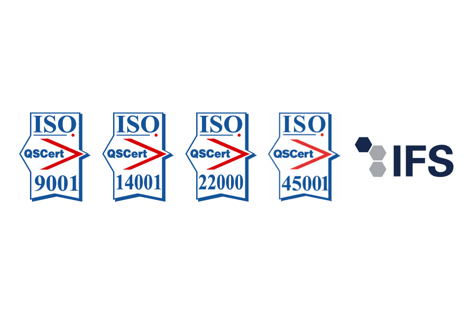 Quality standards and certifications